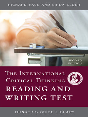cover image of The International Critical Thinking Reading and Writing Test